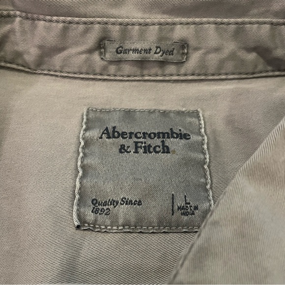 Abercrombie & Fitch Garment Dyed Utility Shirt - Picture 9 of 11